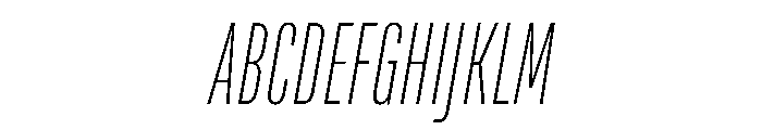 TT Bluescreens Trial Thin Italic Font UPPERCASE