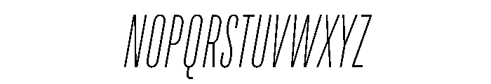 TT Bluescreens Trial Thin Italic Font UPPERCASE