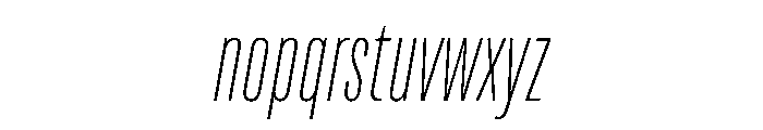 TT Bluescreens Trial Thin Italic Font LOWERCASE