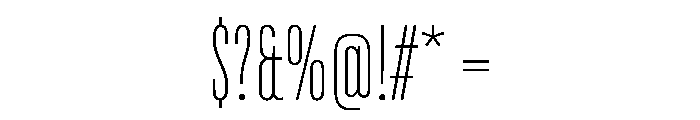TT Bluescreens Trial Thin Font OTHER CHARS