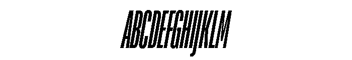 TT Bluescreens Trl Cnd Md It Font UPPERCASE