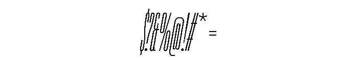 TT Bluescreens Trl Cnd Th It Font OTHER CHARS