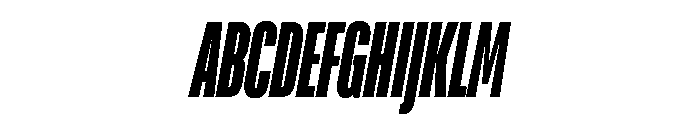 TT Bluescreens Trl Cnd XBd It Font UPPERCASE