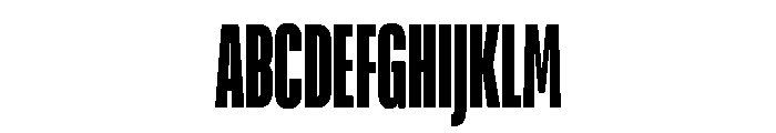 TT Bluescreens Trl Cnd XBd Font UPPERCASE