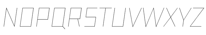 TT Bricks Trial Hairline Italic Font UPPERCASE