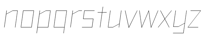 TT Bricks Trial Hairline Italic Font LOWERCASE