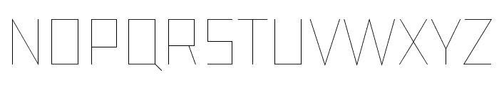TT Bricks Trial Hairline Font UPPERCASE