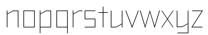 TT Bricks Trial Thin Font LOWERCASE