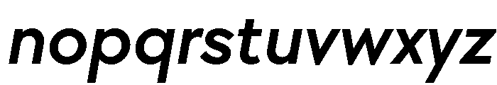 TT Chocolates Trl DemiBold It Font LOWERCASE