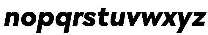 TT Chocolates Trl ExtraBold It Font LOWERCASE
