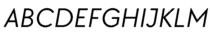 TT Chocolates Trl Italic Font UPPERCASE