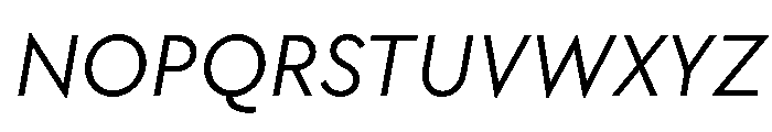 TT Chocolates Trl Italic Font UPPERCASE