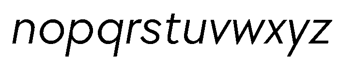 TT Chocolates Trl Italic Font LOWERCASE