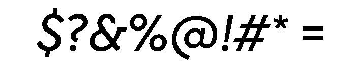 TT Chocolates Trl Medium It Font OTHER CHARS