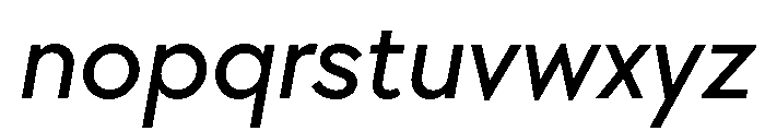 TT Chocolates Trl Medium It Font LOWERCASE