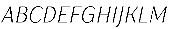 TT Drugs Trl Cnd Light Italic Font UPPERCASE