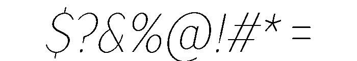 TT Drugs Trl Cnd Thin Italic Font OTHER CHARS