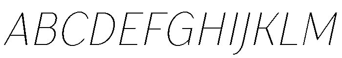 TT Drugs Trl Cnd Thin Italic Font UPPERCASE