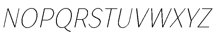 TT Drugs Trl Cnd Thin Italic Font UPPERCASE