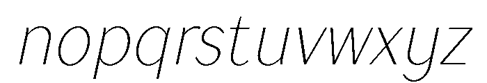 TT Drugs Trl Cnd Thin Italic Font LOWERCASE