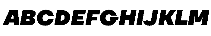 TT Firs Neue Trl Black It Font UPPERCASE