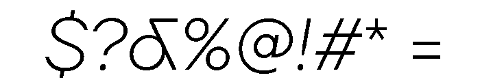 TT Firs Neue Trl ExtraLight It Font OTHER CHARS