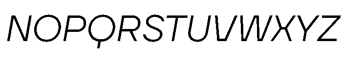 TT Firs Neue Trl Light It Font UPPERCASE