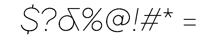 TT Firs Neue Trl Thin It Font OTHER CHARS