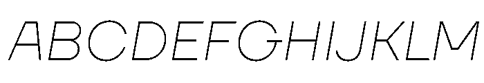 TT Firs Neue Trl Thin It Font UPPERCASE