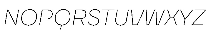 TT Firs Neue Trl Thin It Font UPPERCASE