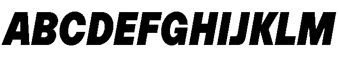 TT Hoves Pro Trl Cnd Black Italic Font UPPERCASE