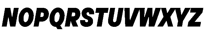 TT Hoves Pro Trl Cnd Black Italic Font UPPERCASE