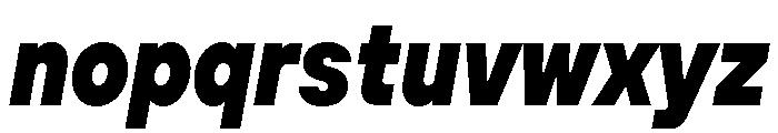 TT Hoves Pro Trl Cnd Black Italic Font LOWERCASE