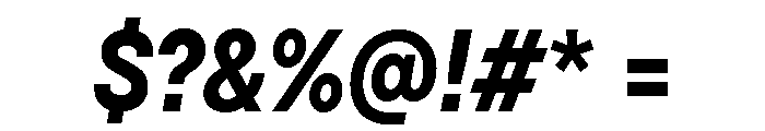 TT Hoves Pro Trl Cnd Bold Italic Font OTHER CHARS