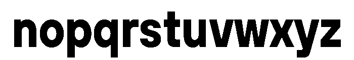 TT Hoves Pro Trl Cnd Bold Font LOWERCASE