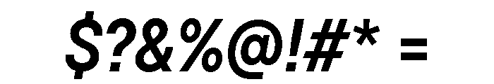 TT Hoves Pro Trl Cnd DemiBold Italic Font OTHER CHARS
