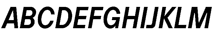 TT Hoves Pro Trl Cnd DemiBold Italic Font UPPERCASE