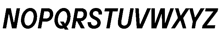 TT Hoves Pro Trl Cnd DemiBold Italic Font UPPERCASE