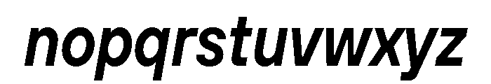 TT Hoves Pro Trl Cnd DemiBold Italic Font LOWERCASE