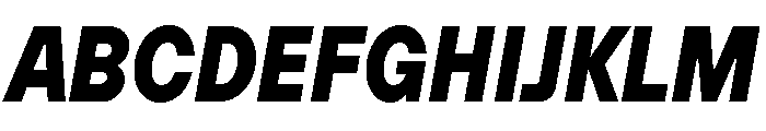 TT Hoves Pro Trl Cnd ExtraBold Italic Font UPPERCASE