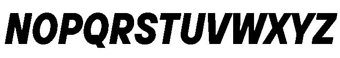 TT Hoves Pro Trl Cnd ExtraBold Italic Font UPPERCASE