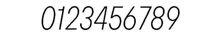 TT Hoves Pro Trl Cnd ExtraLight Italic Font OTHER CHARS