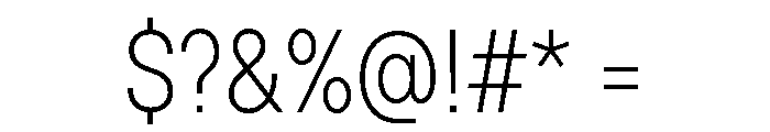 TT Hoves Pro Trl Cnd ExtraLight Font OTHER CHARS