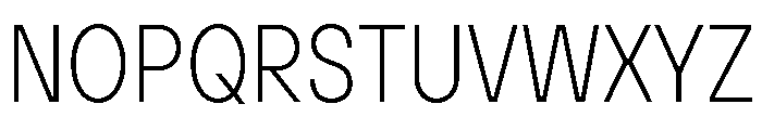 TT Hoves Pro Trl Cnd ExtraLight Font UPPERCASE