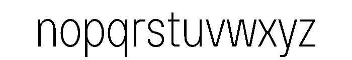 TT Hoves Pro Trl Cnd ExtraLight Font LOWERCASE