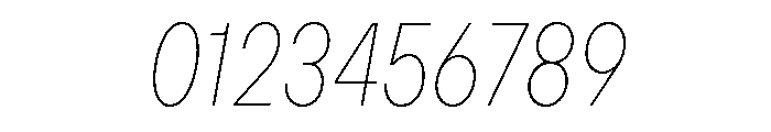 TT Hoves Pro Trl Cnd Hairline Italic Font OTHER CHARS