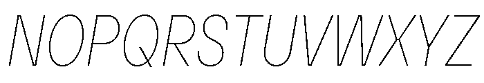 TT Hoves Pro Trl Cnd Hairline Italic Font UPPERCASE