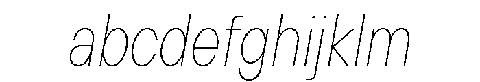 TT Hoves Pro Trl Cnd Hairline Italic FONT