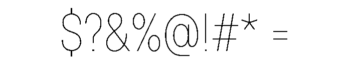 TT Hoves Pro Trl Cnd Hairline Font OTHER CHARS