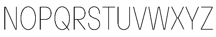 TT Hoves Pro Trl Cnd Hairline Font UPPERCASE